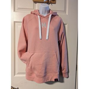 SPORTIQE Olsen Tri-Blend Fleece Pullover Hoodie Unisex Size S Pink OVERSIZE READ